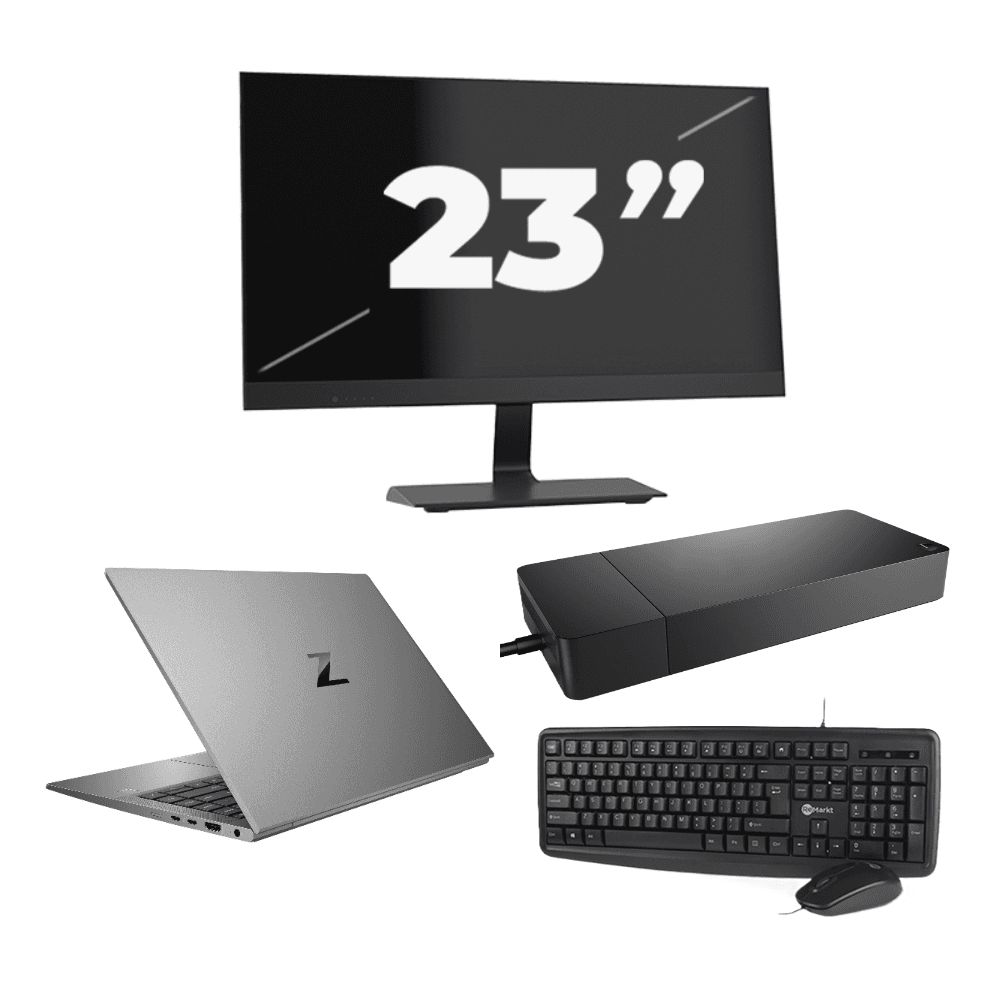 HP ZBook Firefly 14 G7 - Intel Core i7-10a generazione - 14 pollici - 16 GB di RAM - 256 GB SSD - Windows 11 Home + 1 monitor da 23 pollici