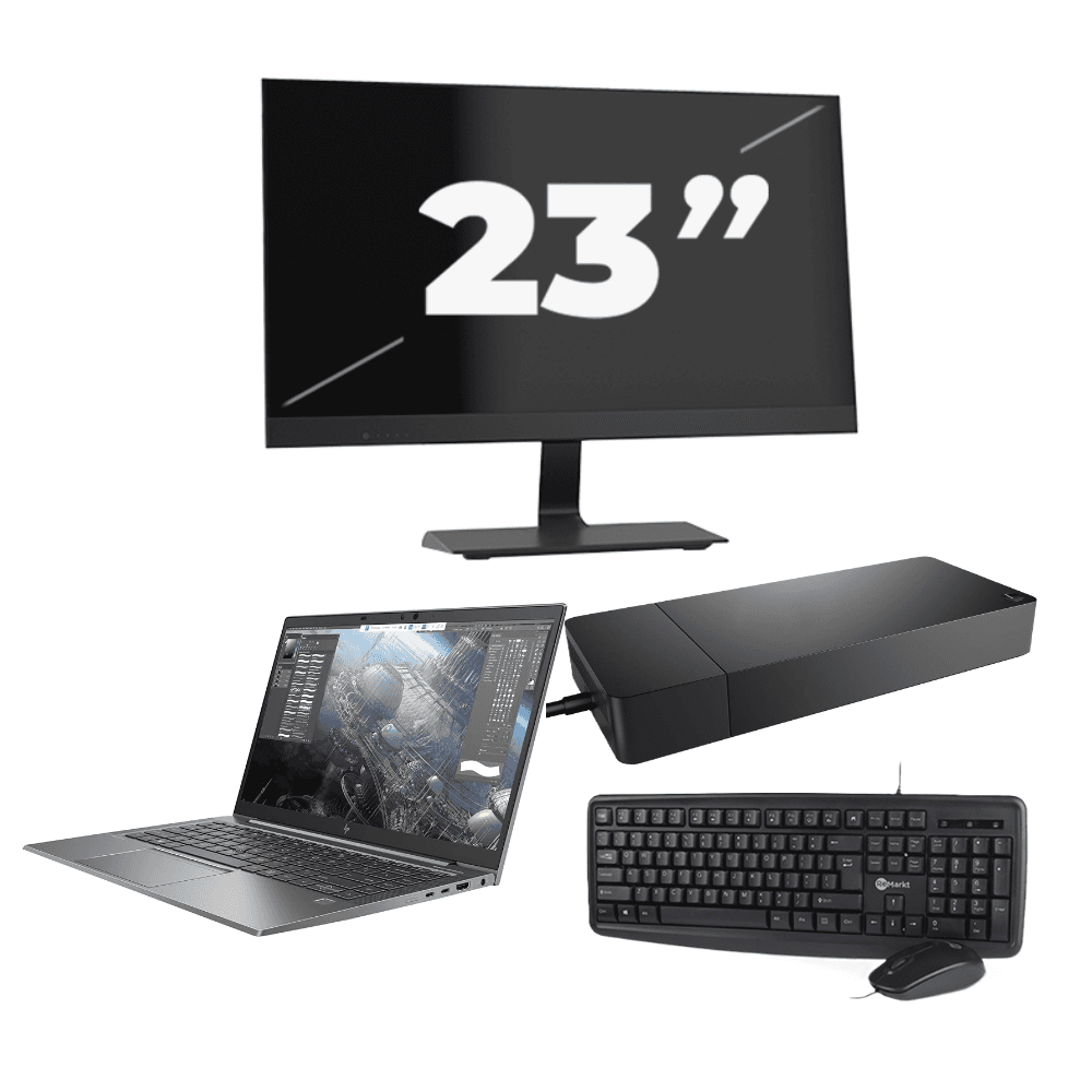HP ZBook Firefly 14 G8 - Intel Core i7-11a generazione - 14 pollici - 16 GB di RAM - 256 GB SSD - Windows 11 Home + 1 monitor da 23 pollici