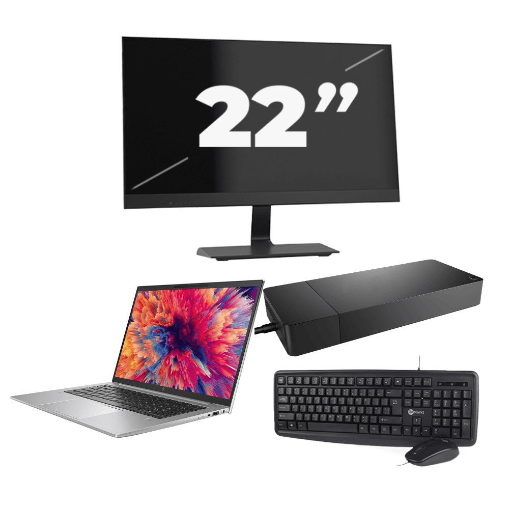 HP ZBook Firefly 14 G9 - Intel Core i7-12a generazione - 14 pollici - 8 GB di RAM - 256 GB SSD - Windows 11 + 1 monitor da 22 pollici