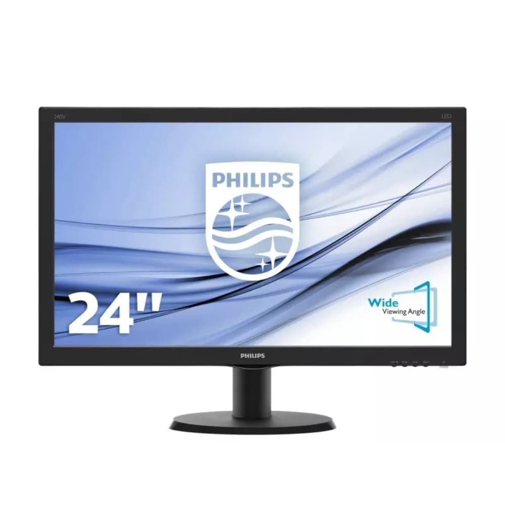 Philips 240V5QDSB - 24 pollici - 1920x1080 - DVI - HDMI - VGA - Nero