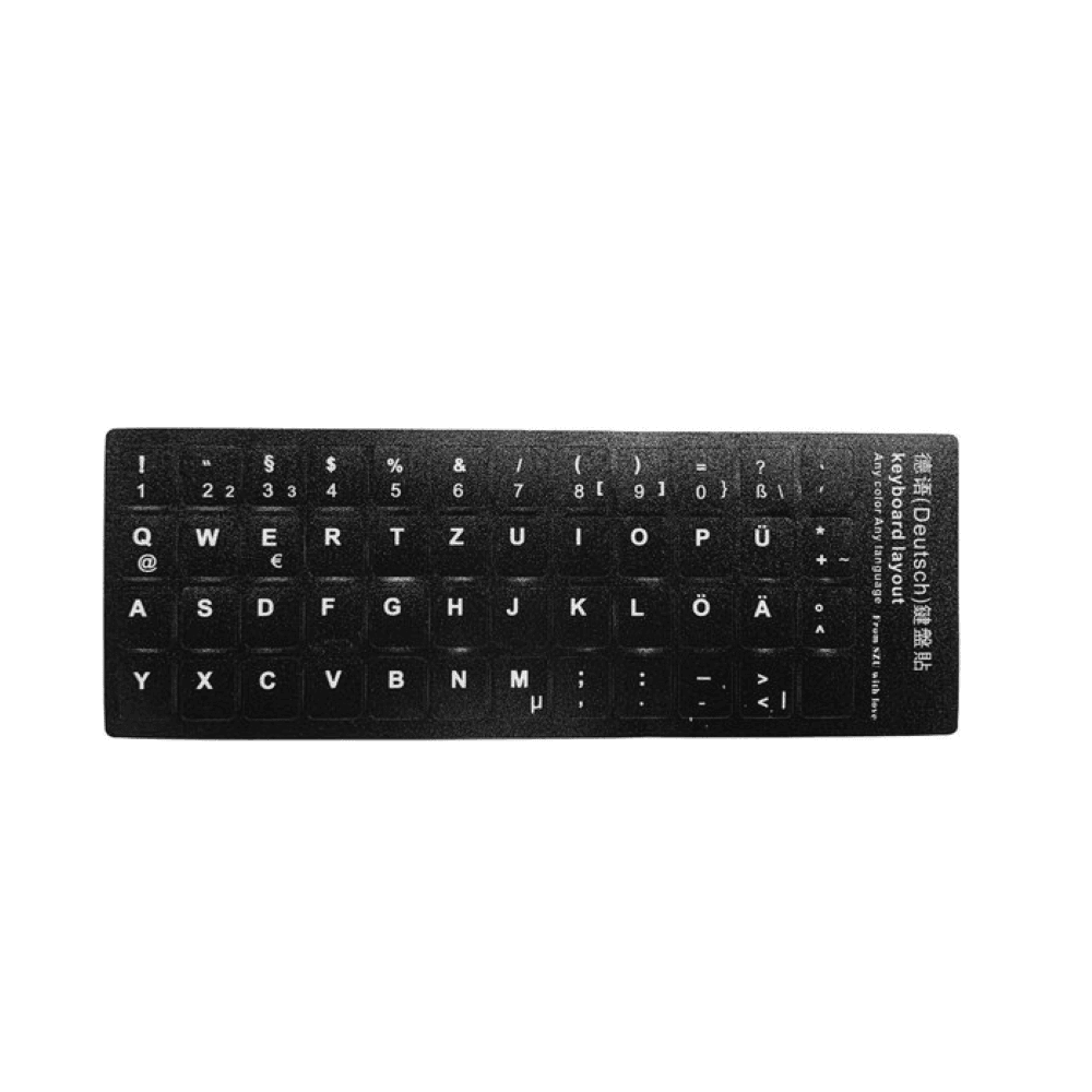 Foglio adesivo per tastiera QWERTZ
